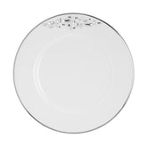 Diana Black Salad / Dessert Plate with Crystal